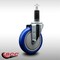 Service Caster 5'' SS Blue Poly Wheel Swivel 1-1/8'' Expanding Stem Caster SCC-SSEX20S514-PPUB-BLUE-118 - alternate 2